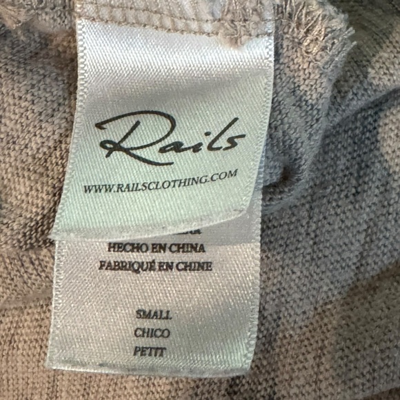 EUC Rails Ren Tee Midi Dress Beige watercolor tiger print Small - Picture 10 of 13